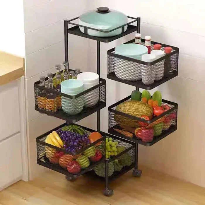 Premium Square Metal Trolley By Homancy