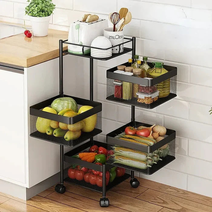 Premium Square Metal Trolley By Homancy