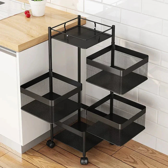 Premium Square Metal Trolley By Homancy