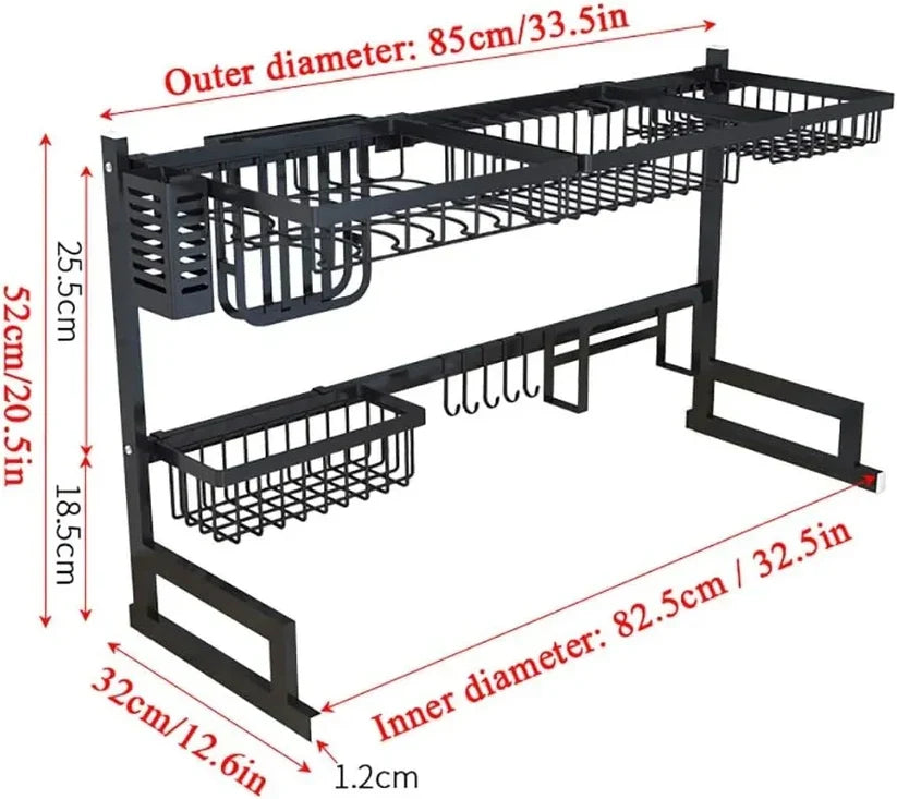 Kitchen Dish Drying Rack Over Sink by Homancy