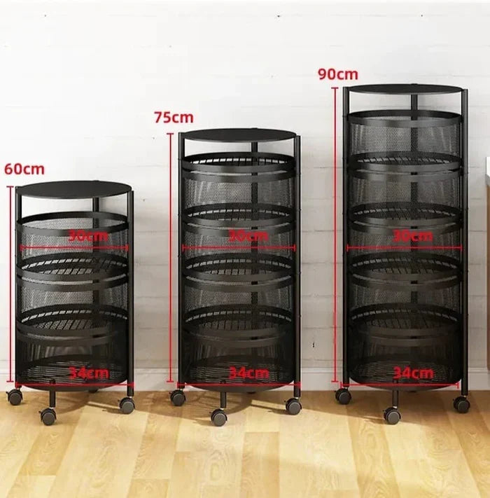 Premium Round Metal Trolley By Homancy